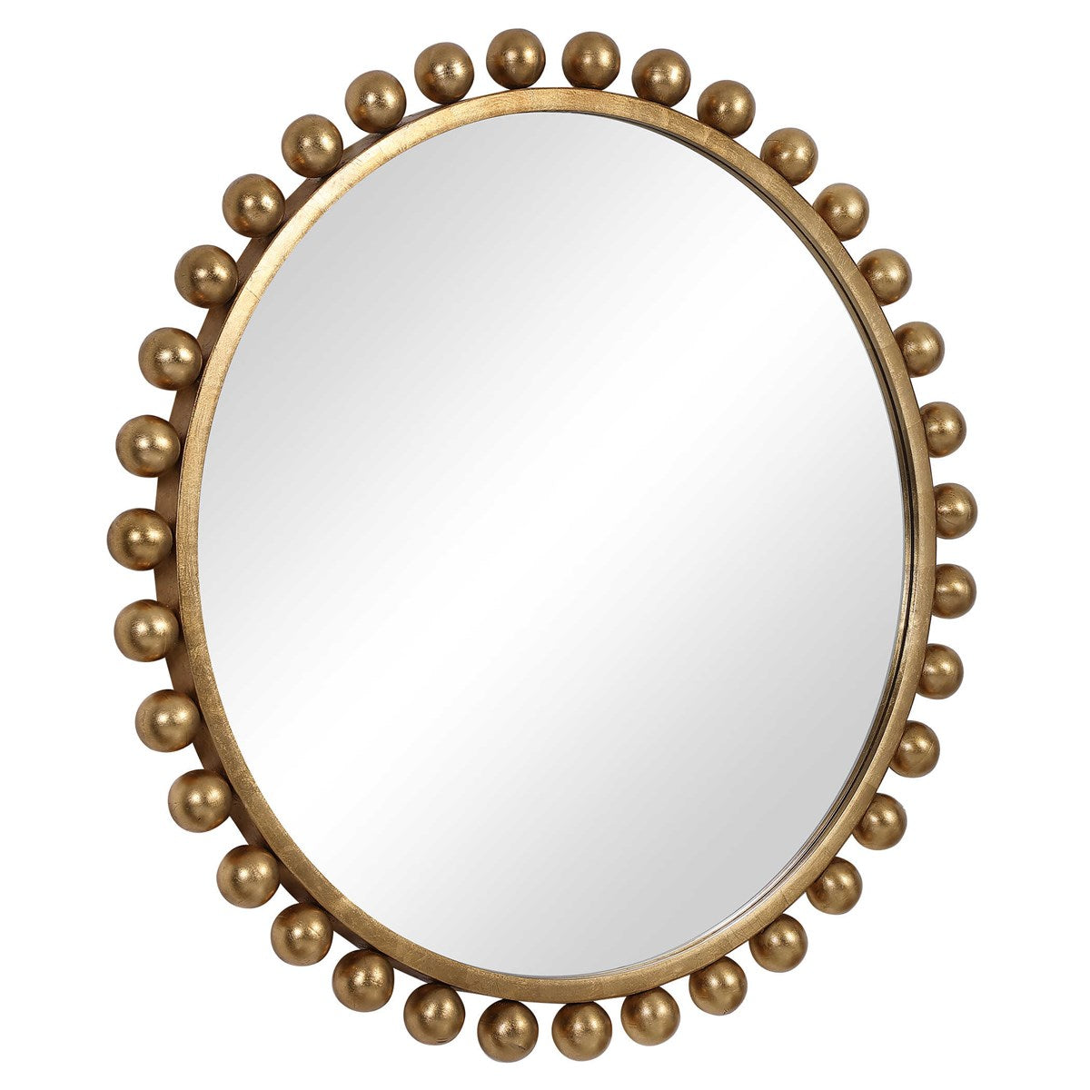 Cyra Round Gold Mirror