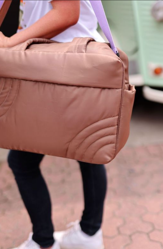 Modern Puffer Duffle - Espresso