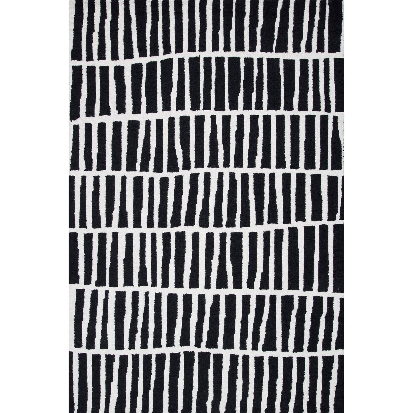 Hand Tufted Lemuel Area Rug: Black / Runner / 2' 6" x 6'