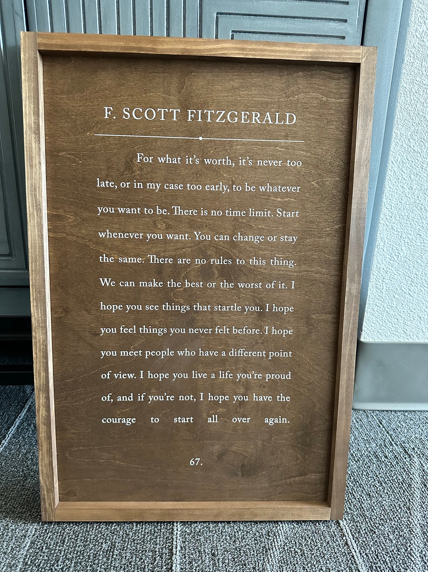 F. Scott Fitzgerald