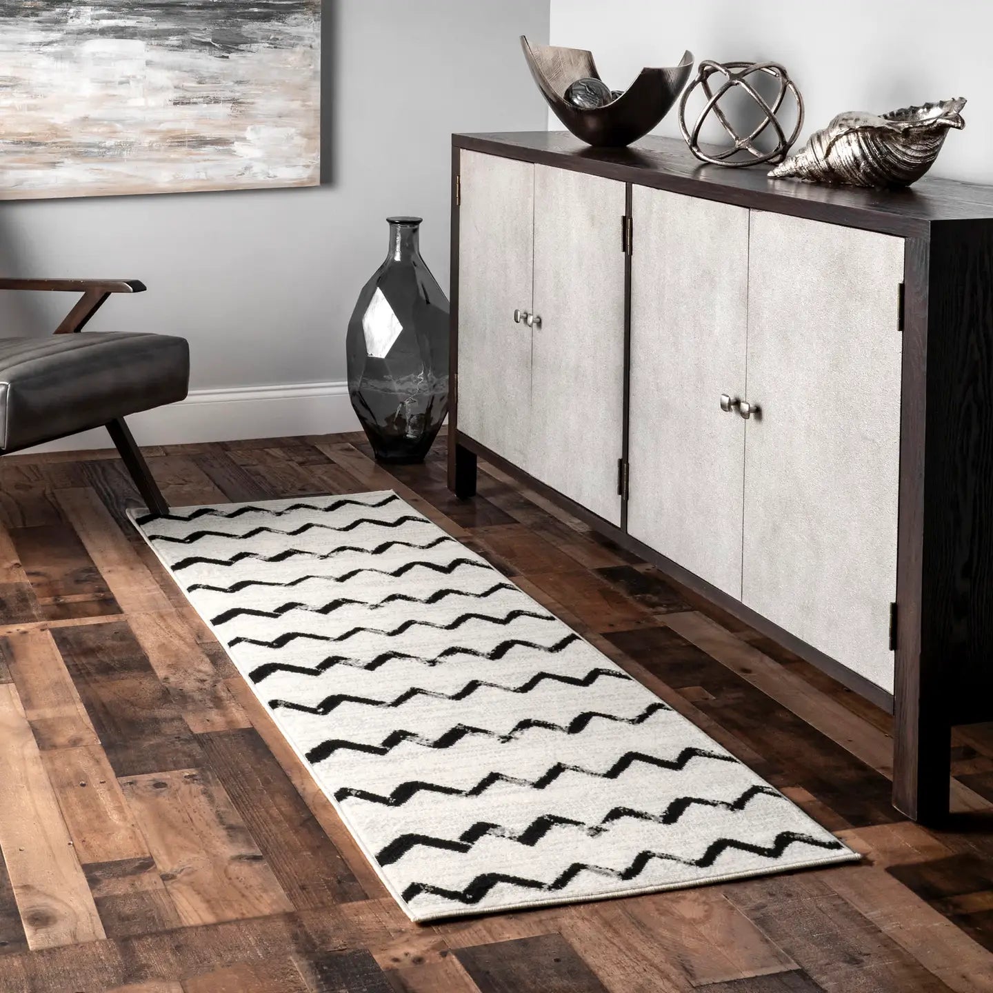 Chevron Runner Modern